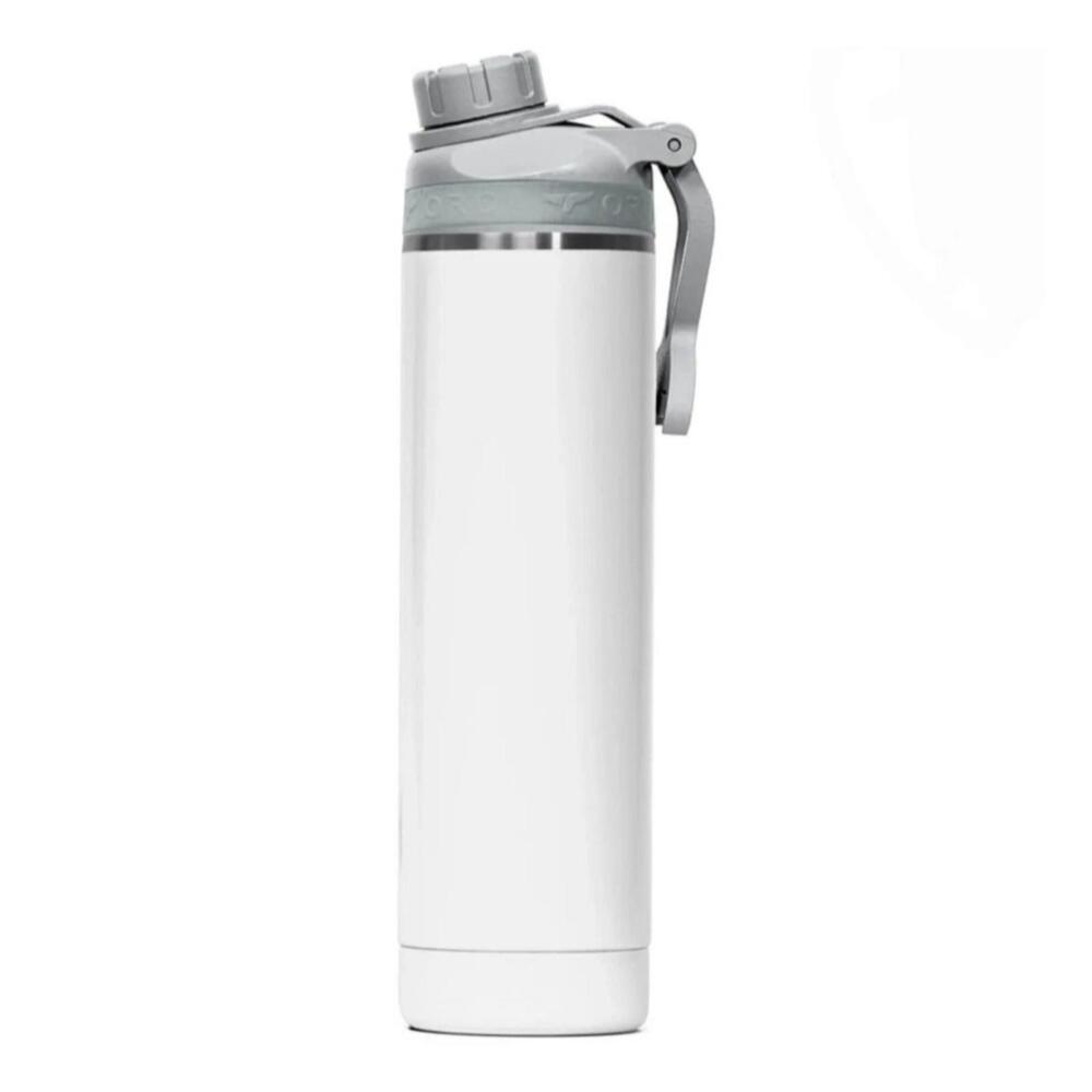 ORCA Hydra 22oz Pearl White Stainless Steel Insulated Water Bottle w/ Handle Lid